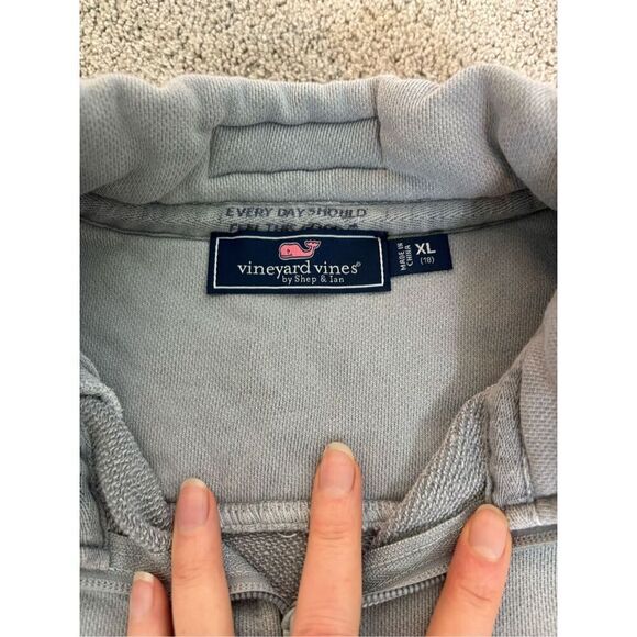 Vineyard Vines boys 1/4 zip shep pullover, XL 16/18 $98 C12 - Picture 4 of 8